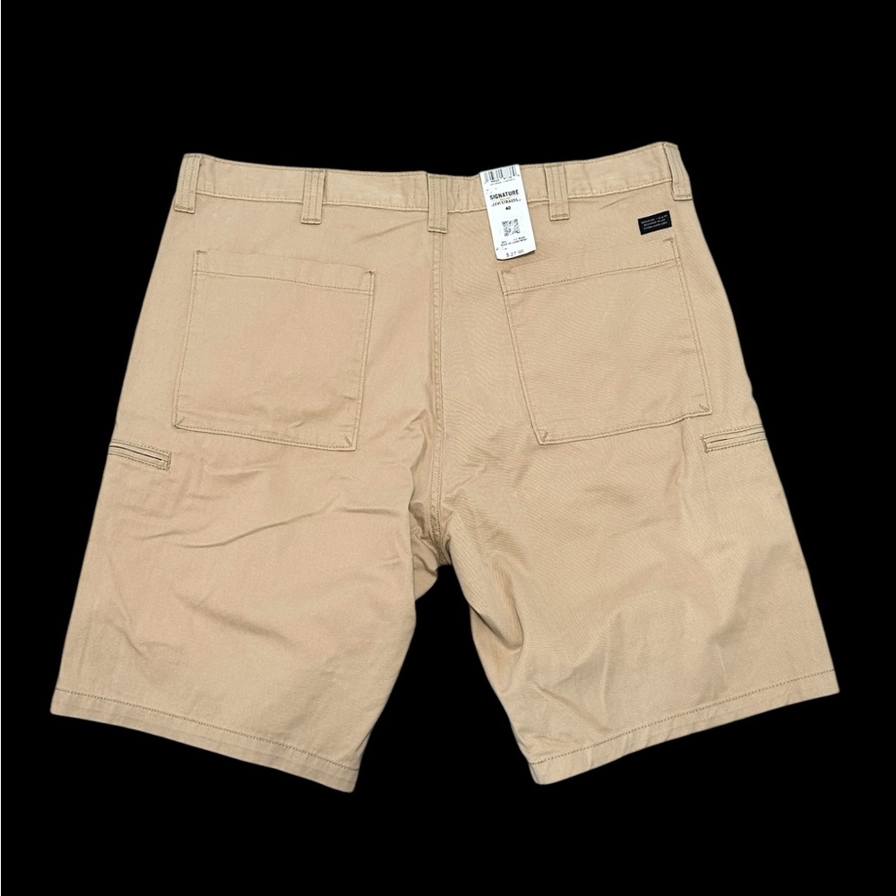 Men's Levi's Levi Strauss 40 XL Chino Khakis Cargo Utility Shorts Khaki NWT - Picture 4 of 9